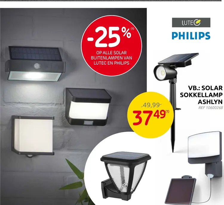 Promotie: Solar sokkellamp ashlyn