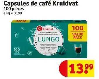 Offre: Capsules de café