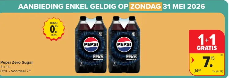 Promotie: Pepsi Zero Sugar