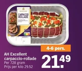 Aanbieding: Carpaccio-rollade