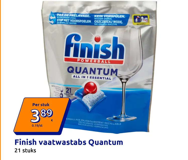 Aanbieding: Finish vaatwastabs Quantum