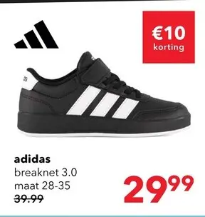 Aanbieding: Adidas Breaknet 3.0 kinder sneakers zwart wit