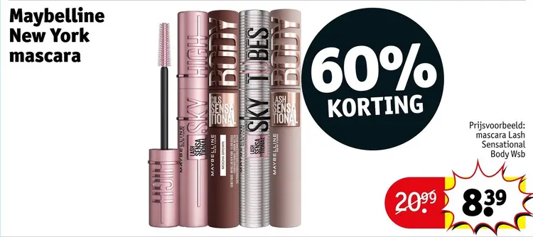 Aanbieding: Maybelline New York mascara