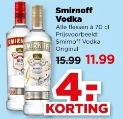 Aanbieding: Smirnoff Vodka