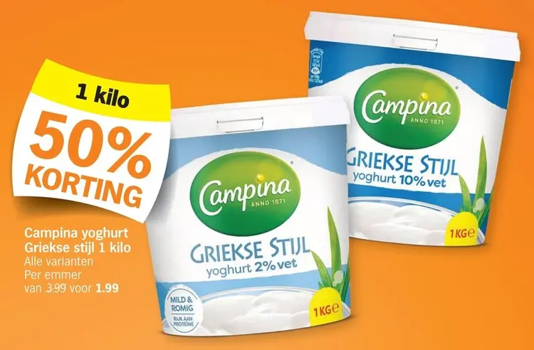 Promotie: Yoghurt Griekse stijl