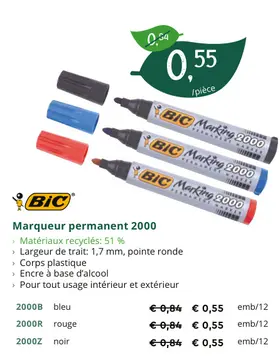Offre: Marqueur permanent 2000