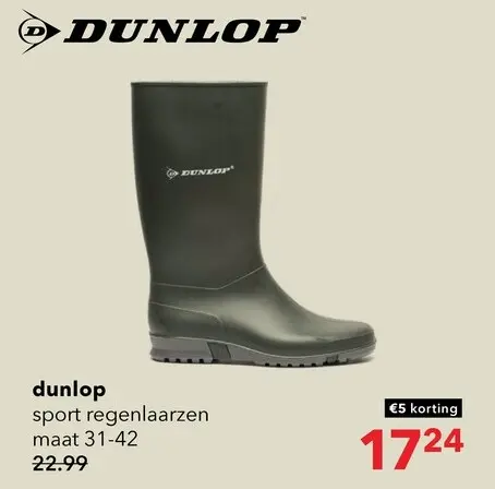Aanbieding: Dunlop sport regenlaarzen