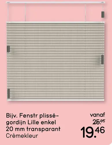 Aanbieding: Fenstr plissé-gordijn Lille enkel