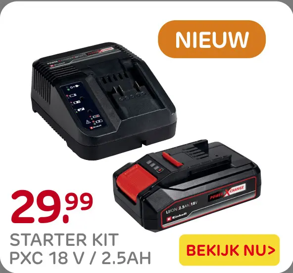 Aanbieding: Starter Kit PXC 18 V / 2.5Ah