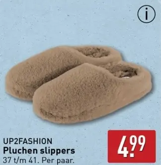 Aanbieding: Pluchen slippers