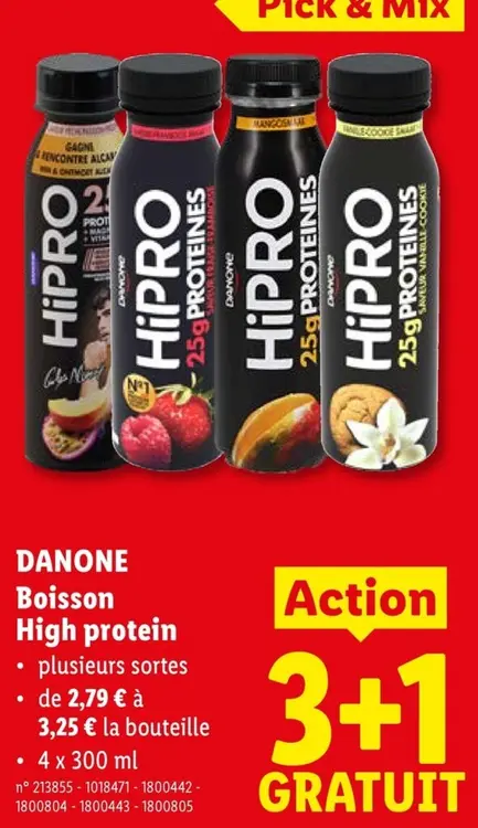 Offre: Boisson High protein