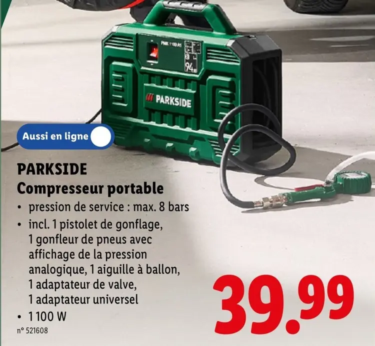 Offre: Compresseur portable