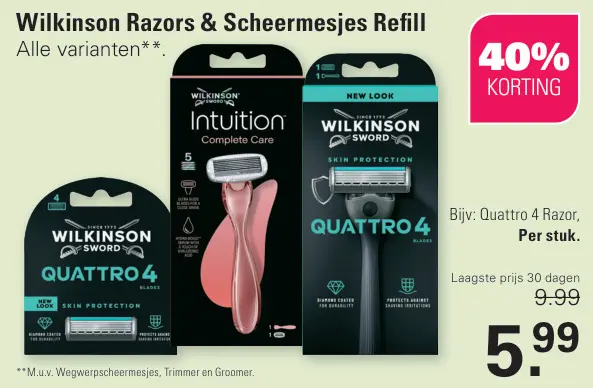 Aanbieding: Razors & Scheermesjes Refill