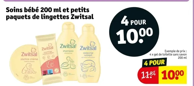 Offre: Soins bébé et petits paquets de lingettes