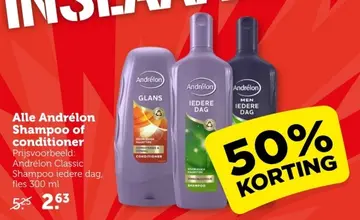 Aanbieding: Alle Andrélon Shampoo of conditioner
