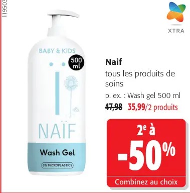 Offre: Produits de soins pour bébés