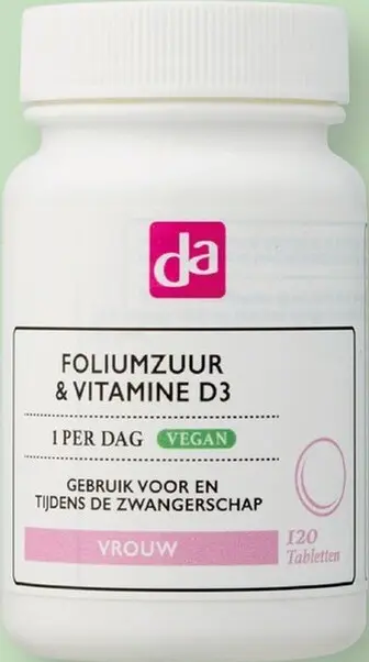 Aanbieding: Foliumzuur & vitamine D3 (2de halve prijs)