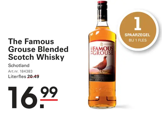 Aanbieding: The Famous Grouse Blended Scotch Whisky