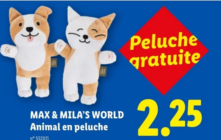 Offre: MAX & MILA'S WORLD Animal en peluche