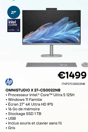 Offre: Hp omnistudio x 27-cs0022nb