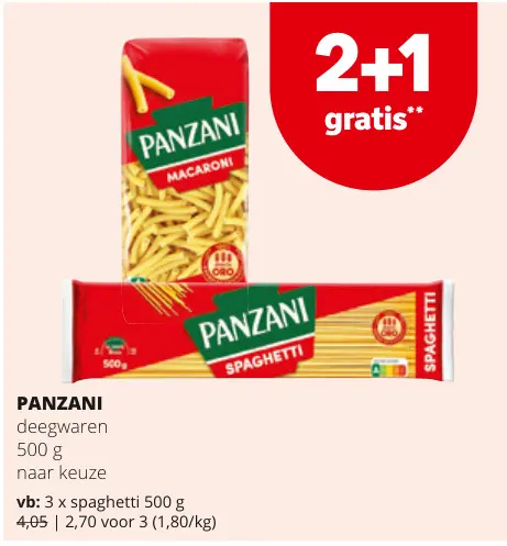 Promotie: deegwaren