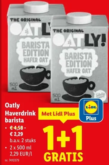 Aanbieding: Haverdrink barista