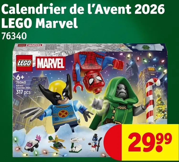 Offre: Calendrier de l'Avent 2026 LEGO Marvel