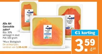 Aanbieding: Alle AH Gerookte zalm