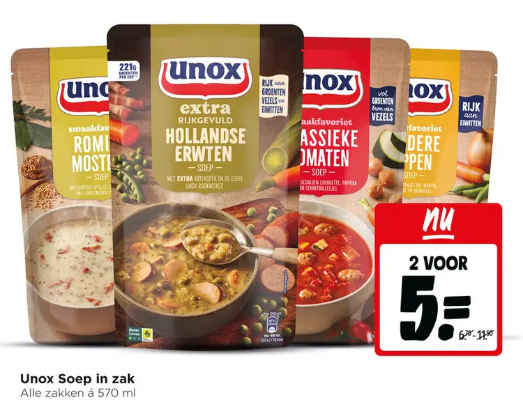 Aanbieding: Soep in zak