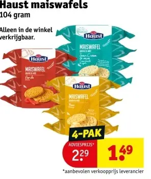 Aanbieding: maiswafels