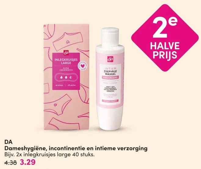 Aanbieding: Dameshygiëne, incontinentie en intieme verzorging