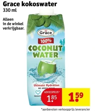 Aanbieding: kokoswater
