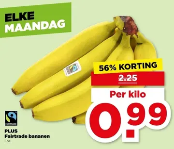 Aanbieding: Fairtrade bananen
