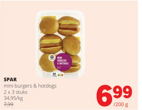 Promotie: Mini burgers & hotdogs
