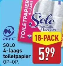 Aanbieding: SOLO toiletpapier