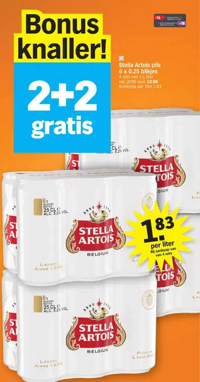 Promotie: Pils 6 x 0.25 blikjes
