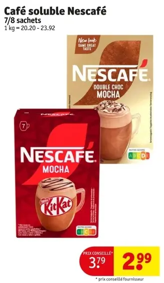 Offre: Café soluble