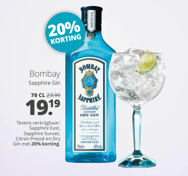 Aanbieding: Sapphire Gin