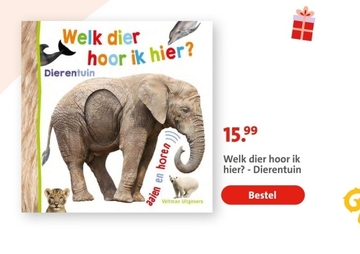 Aanbieding: Welk dier hoor ik hier? - Dierentuin