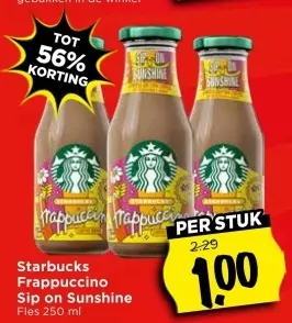 Aanbieding: Frappuccino Sip on Sunshine