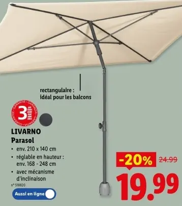 Offre: Parasol