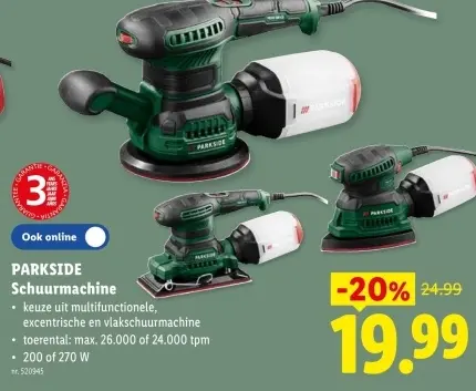 Promotie: Schuurmachine