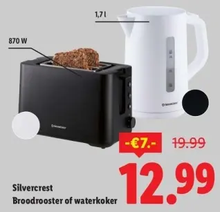 Aanbieding: Broodrooster of waterkoker