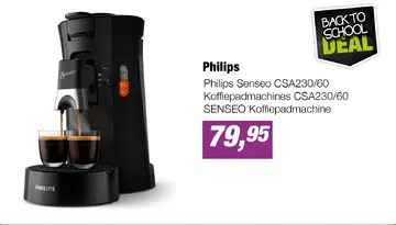 Aanbieding: Philips Senseo CSA230/60 Koffiepadmachines CSA230/60 SENSEO Koffiepadmachine