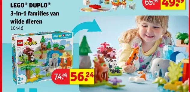 Offre: DUPLO 3-in-1 families van wilde dieren