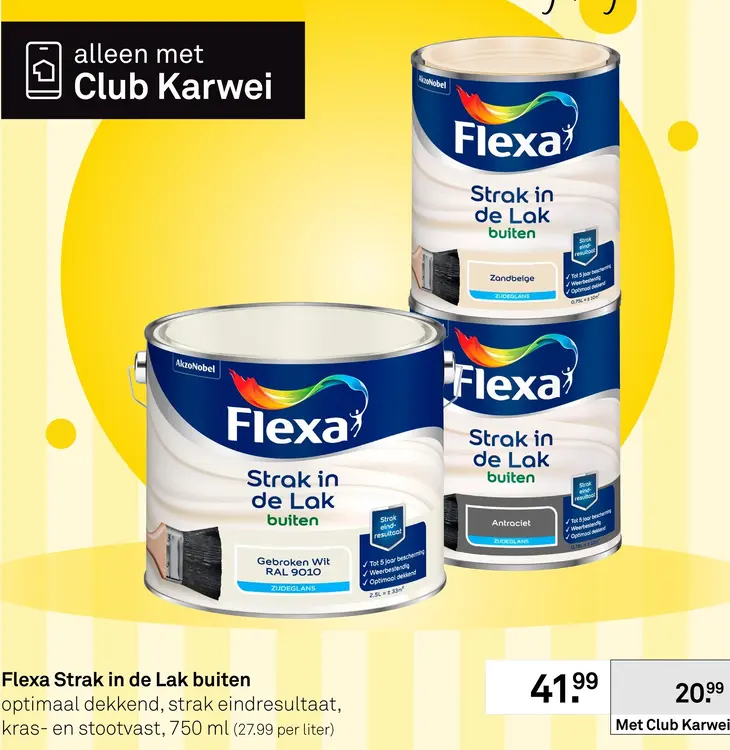 Aanbieding: Flexa Strak in de Lak buiten