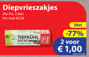 Aanbieding: Diepvrieszakjes