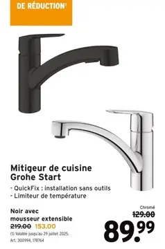 Offre: Mitigeur de cuisine Grohe Start