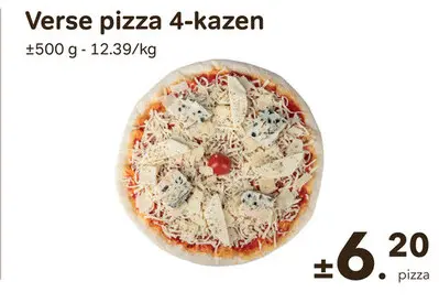 Promotie: Verse pizza 4-kazen