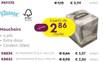 Offre: Mouchoirs